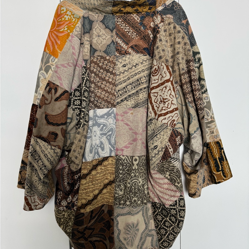 Kosibali multicolor patchwork cardigan 100% cotton - Picture 6 of 6
